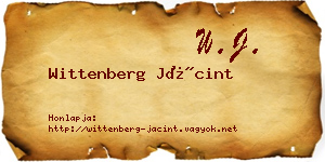 Wittenberg Jácint névjegykártya